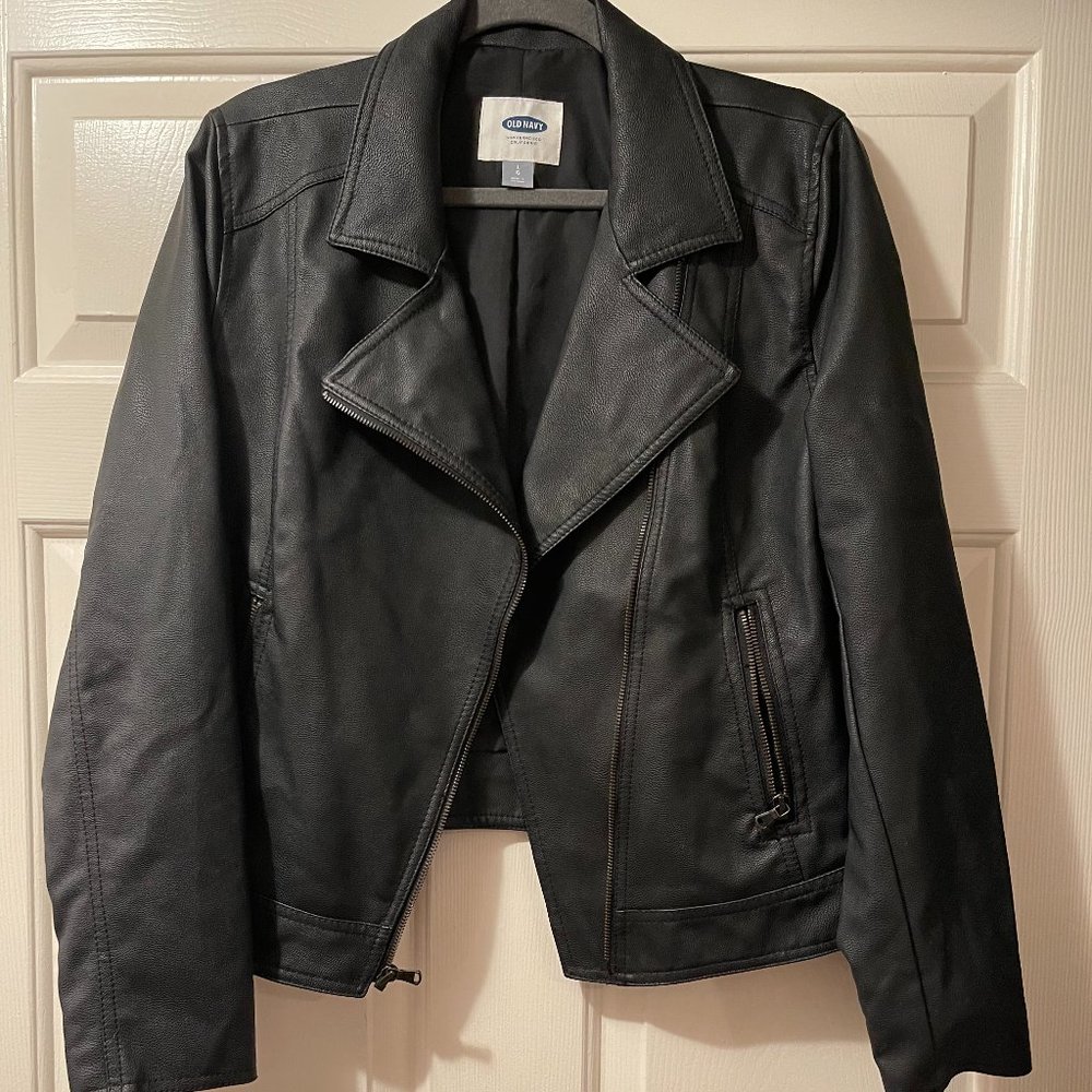 Black Faux Leather Jacket